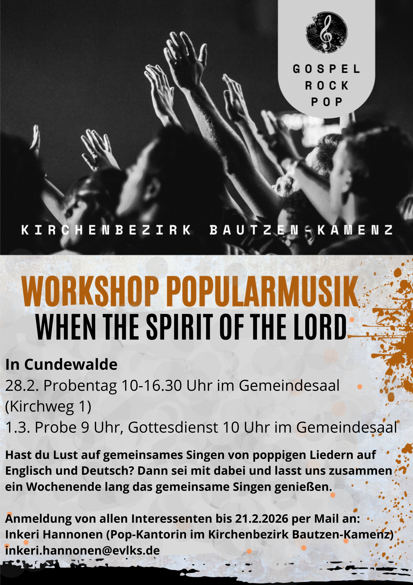 Workshop Popularmusik mit Inkeri Hannonen